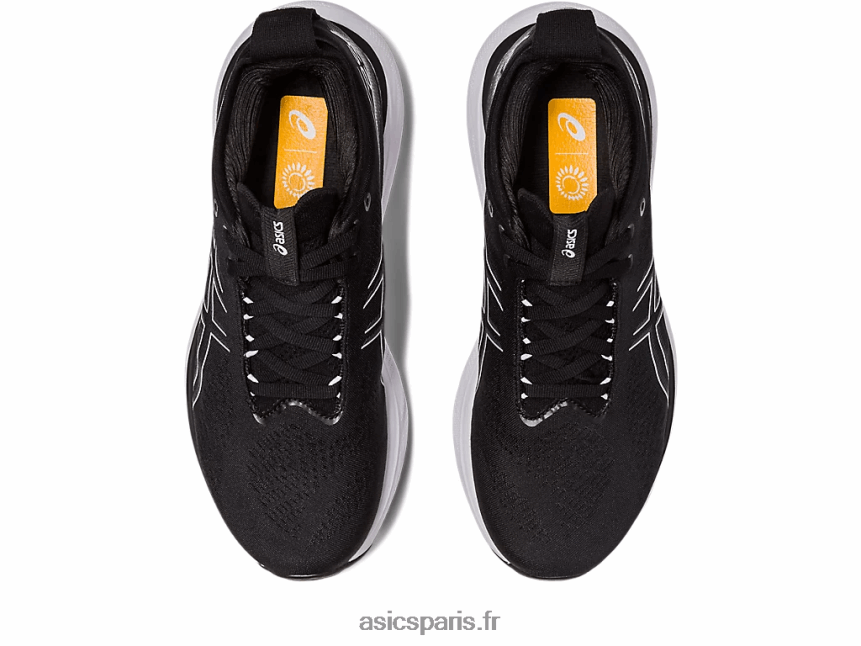 femmes Asics gel-nimbus 25 de large BXL8B22376 noir/argent pur