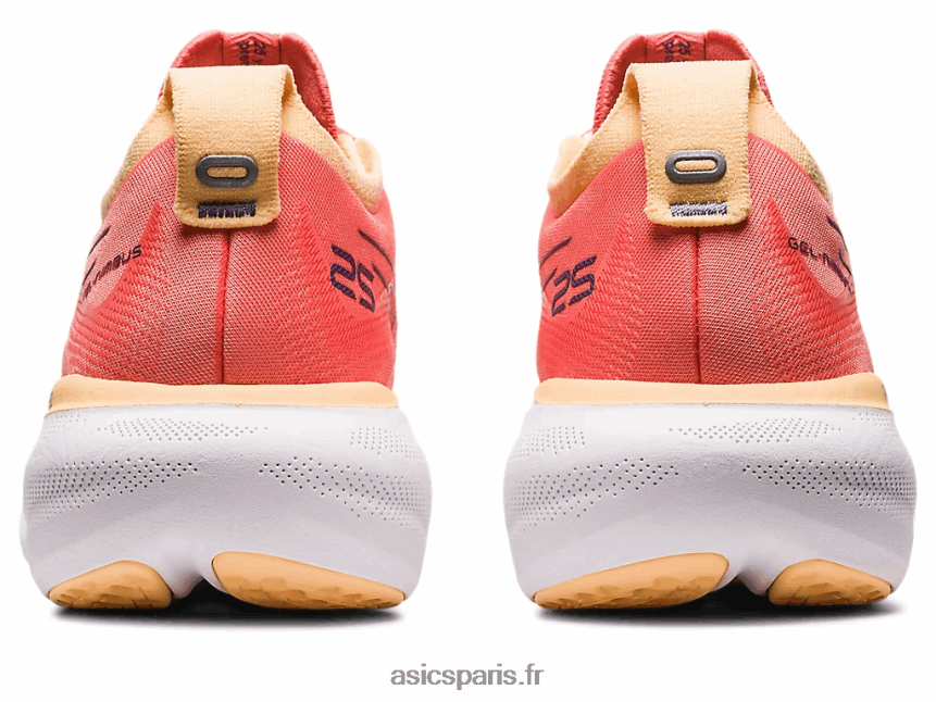 femmes Asics gel-nimbus 25 de large BXL8B22377 papaye/violet poussiéreux