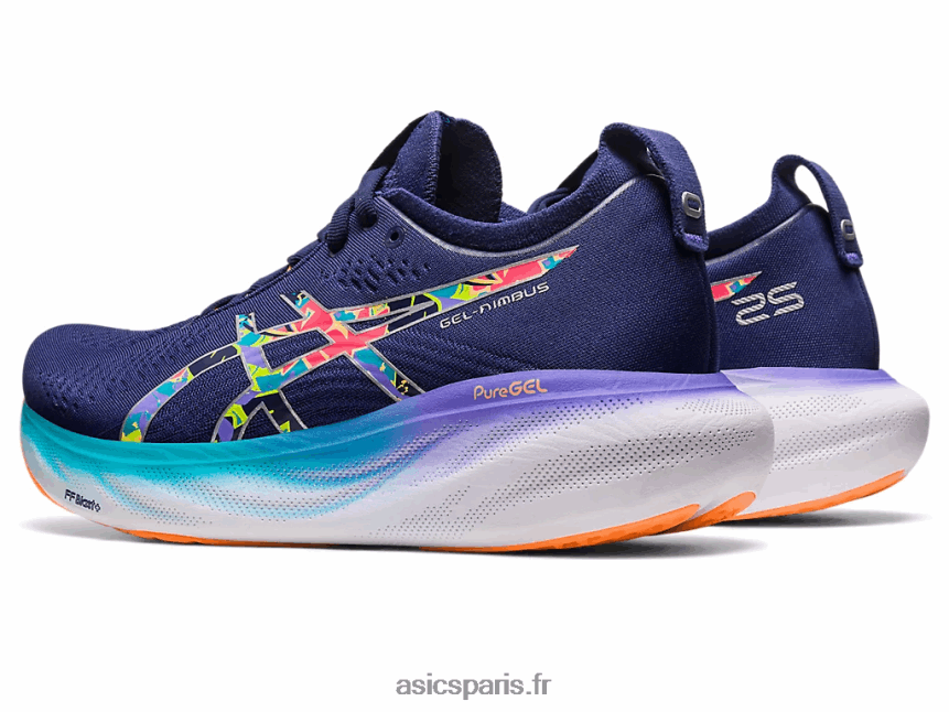 femmes Asics gel-nimbus 25 lite-show BXL8B22374 zeste de citron vert/spectacle léger