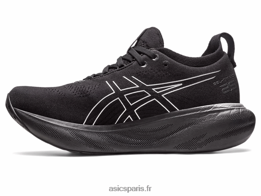 femmes Asics gel-nimbus 25 platine BXL8B22379 noir/argent pur