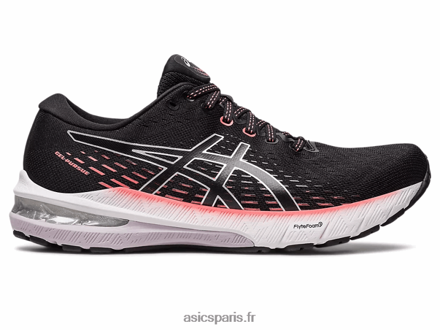 femmes Asics gel-poursuite 8 BXL8B22477 noir/argent pur