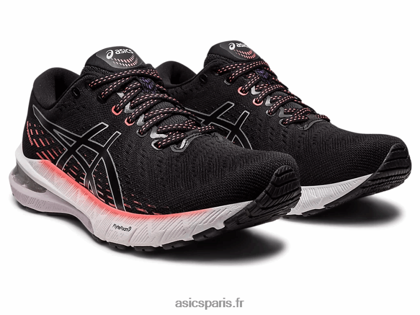 femmes Asics gel-poursuite 8 de large BXL8B22445 noir/argent pur