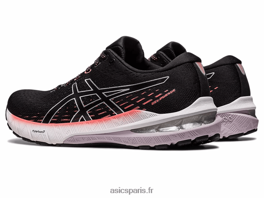 femmes Asics gel-poursuite 8 de large BXL8B22445 noir/argent pur