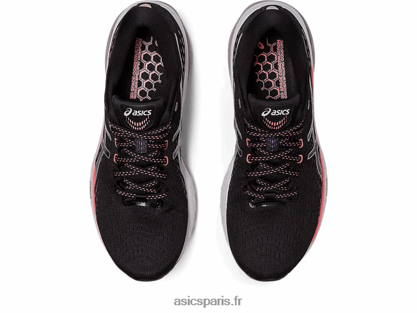 femmes Asics gel-poursuite 8 de large BXL8B22445 noir/argent pur