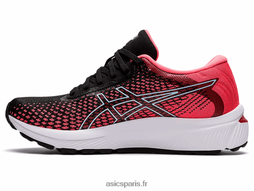 femmes Asics gel-stratus 2 tricot BXL8B22663 corail flamboyant/noir