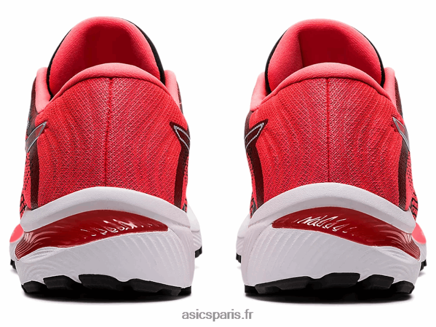 femmes Asics gel-stratus 2 tricot BXL8B22663 corail flamboyant/noir