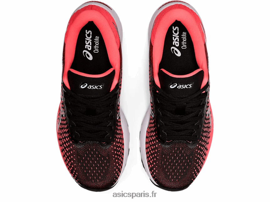 femmes Asics gel-stratus 2 tricot BXL8B22663 corail flamboyant/noir
