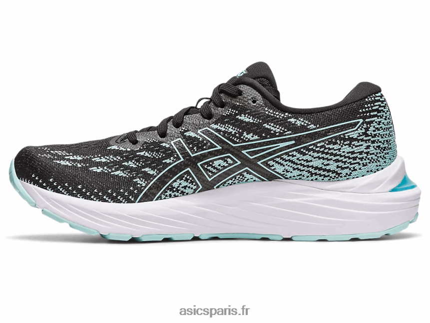 femmes Asics gel-stratus 3 tricot BXL8B22346 noir/bleu clair