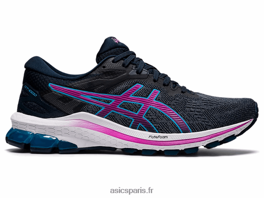 femmes Asics gt-1000 10 de large BXL8B23999 bleu français/raisin numérique