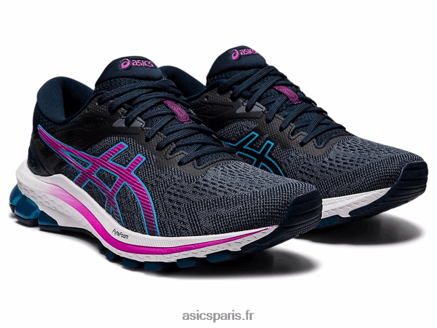 femmes Asics gt-1000 10 de large BXL8B23999 bleu français/raisin numérique