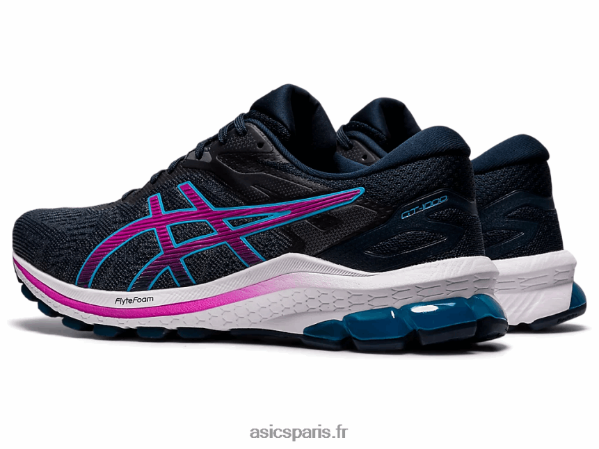 femmes Asics gt-1000 10 de large BXL8B23999 bleu français/raisin numérique