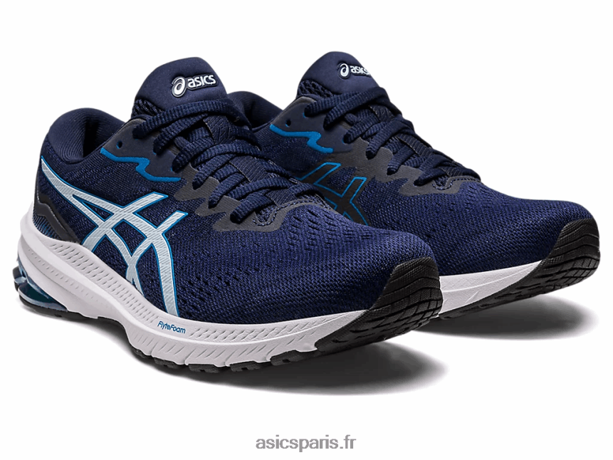 femmes Asics gt-1000 11 de large BXL8B22434 bleu indigo/ciel
