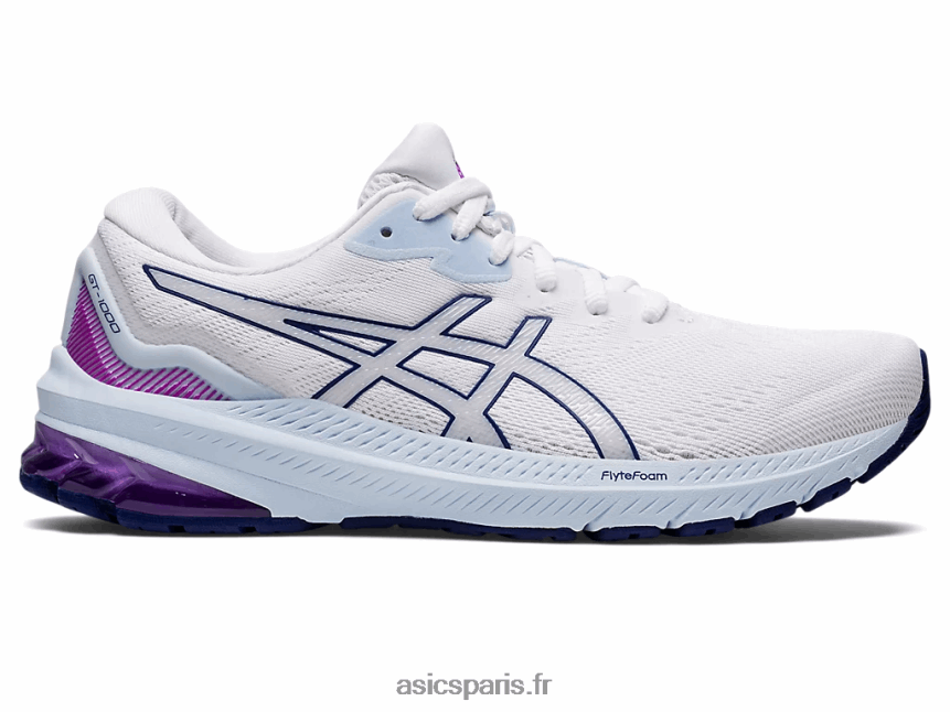 femmes Asics gt-1000 11 de large BXL8B22878 blanc/bleu de plongée