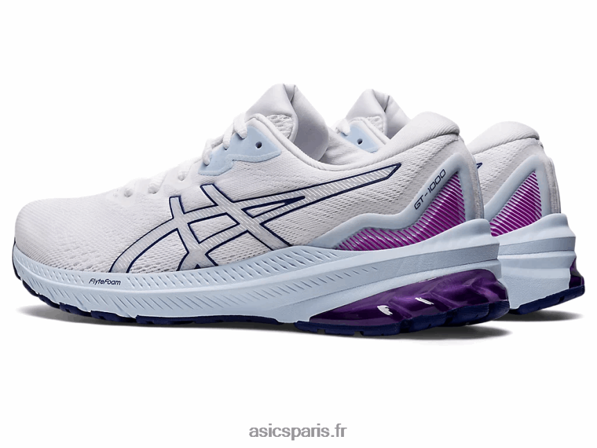 femmes Asics gt-1000 11 de large BXL8B22878 blanc/bleu de plongée