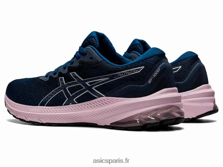 femmes Asics gt-1000 11 de large BXL8B23223 bleu mako/rose pâle
