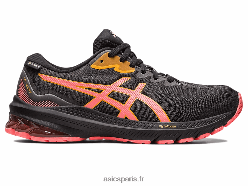 femmes Asics gt-1000 11 gtx BXL8B22478 noir/papaye