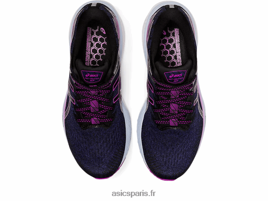 femmes Asics gt-2000 10 de large BXL8B22600 bleu marine/orchidée
