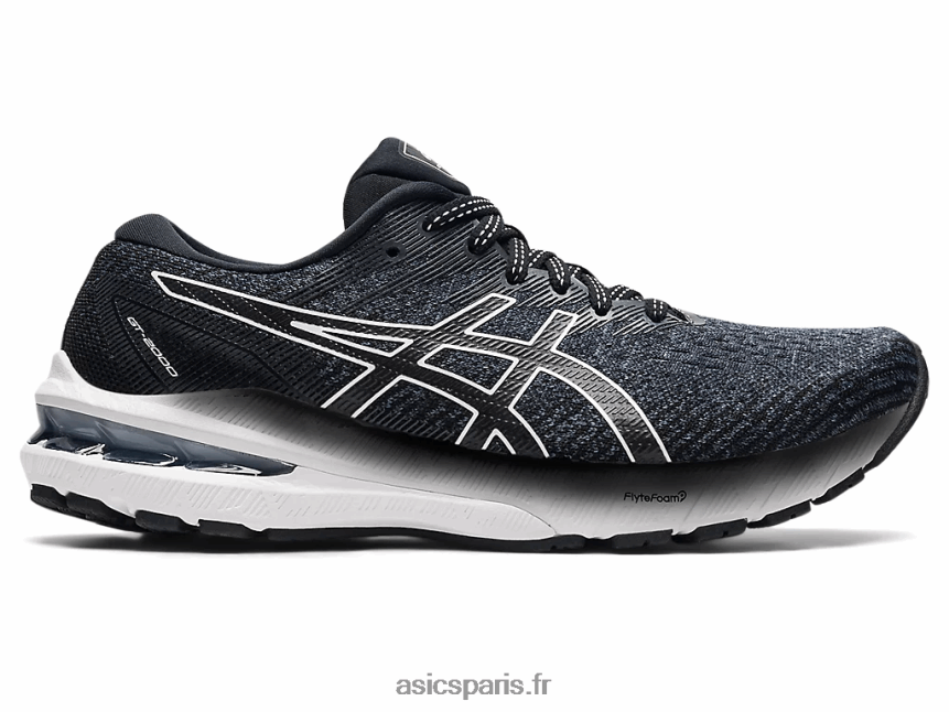 femmes Asics gt-2000 10 de large BXL8B23694 noir blanc