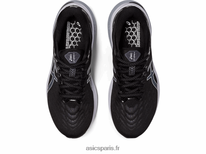 femmes Asics gt-2000 11 de large BXL8B22660 noir blanc