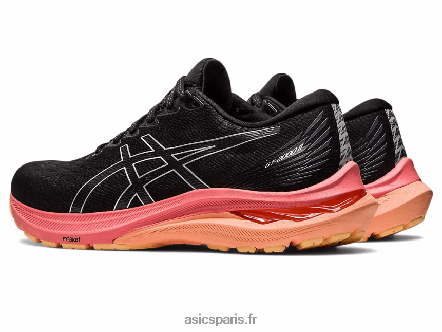 femmes Asics gt-2000 11 de large BXL8B22668 noir/argent pur