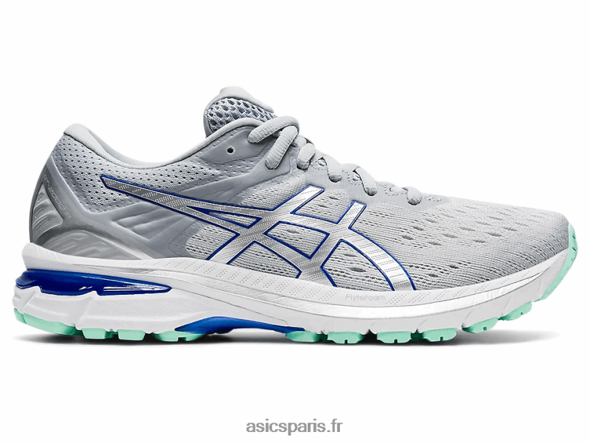 femmes Asics gt-2000 9 BXL8B23850 gris piémont/argent pur