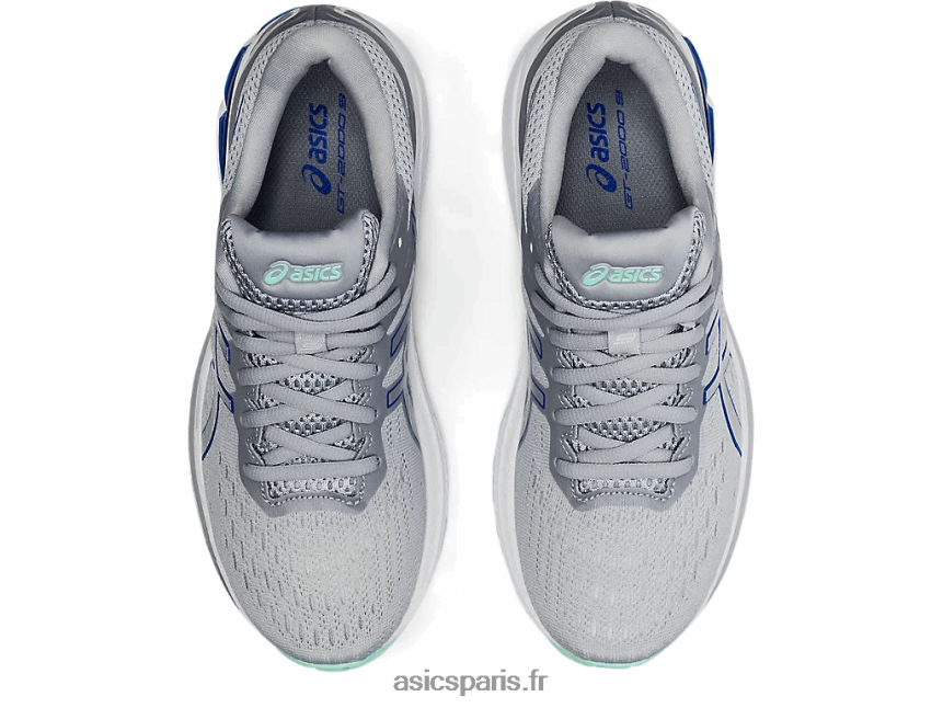 femmes Asics gt-2000 9 BXL8B23850 gris piémont/argent pur