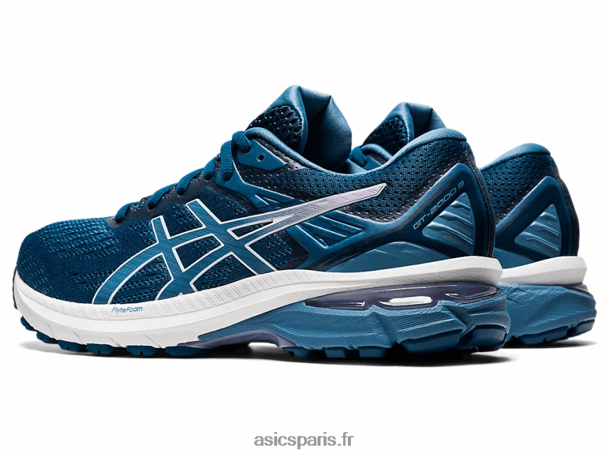 femmes Asics gt-2000 9 de large BXL8B24123 fil mako bleu/gris