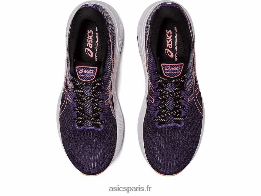 femmes Asics gt-4000 3 de large BXL8B22574 noir/papaye