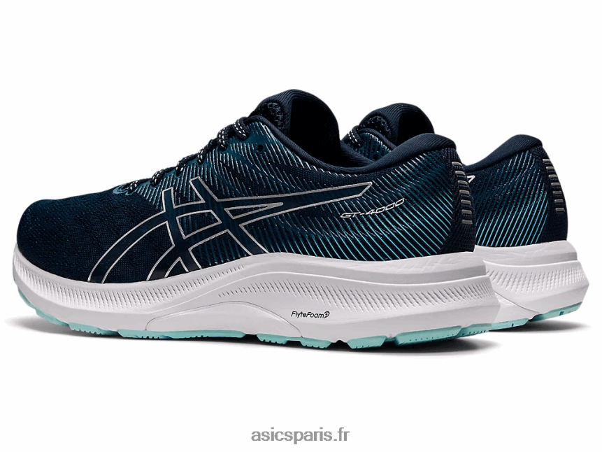 femmes Asics gt-4000 3 de large BXL8B22655 bleu français/argent pur