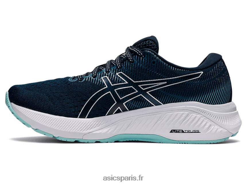 femmes Asics gt-4000 3 de large BXL8B22655 bleu français/argent pur