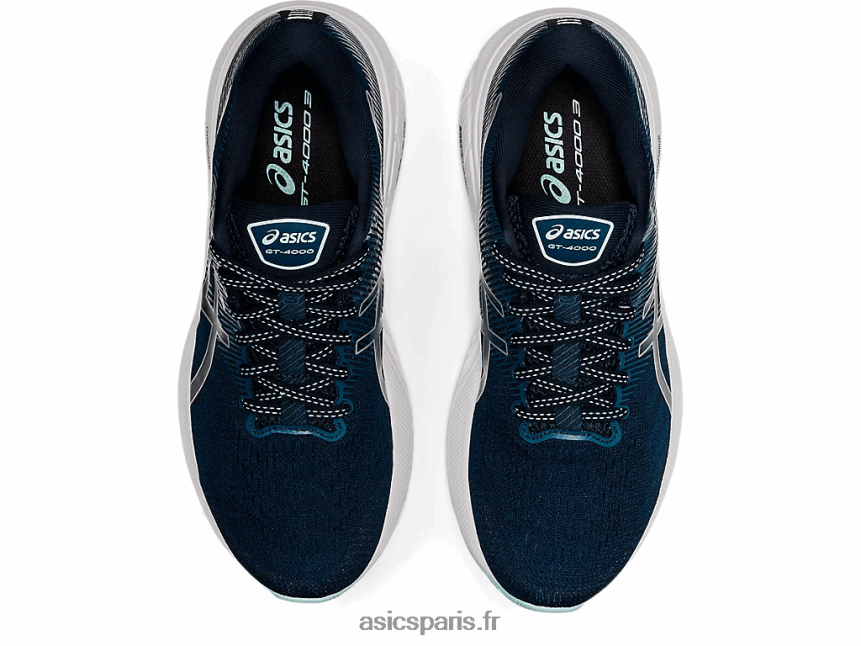 femmes Asics gt-4000 3 de large BXL8B22655 bleu français/argent pur