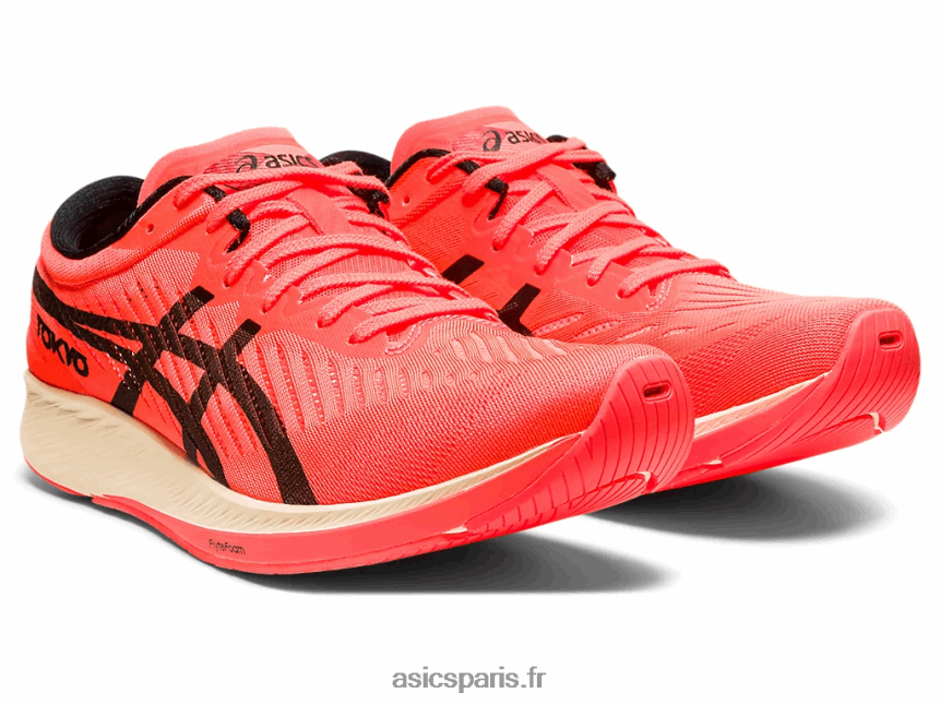 femmes Asics métaracer tokyo BXL8B24159 lever du soleil rouge/noir