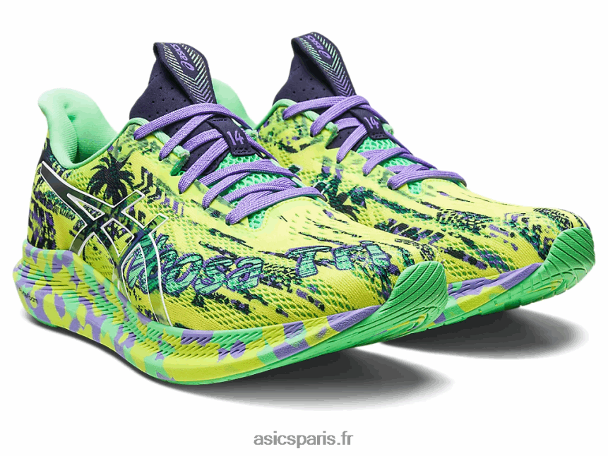 femmes Asics noosa tri 14 BXL8B22412 jaune sécurité/minuit