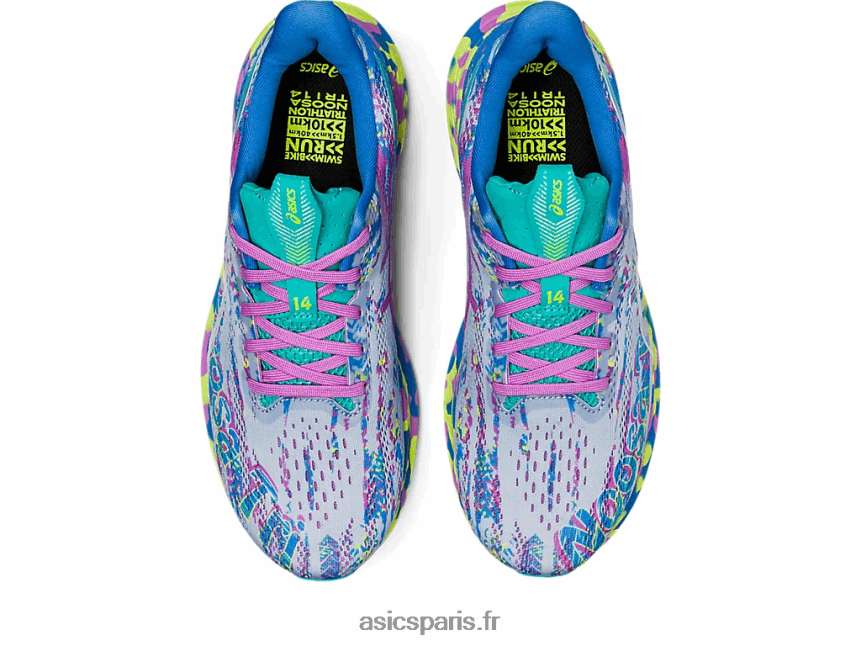 femmes Asics noosa tri 14 BXL8B23117 ciel doux/verre de mer