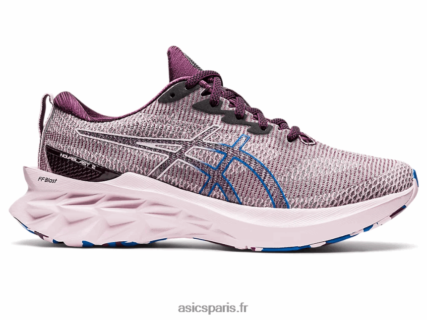 femmes Asics novablast 2 le BXL8B23527 prune profond/rose à peine