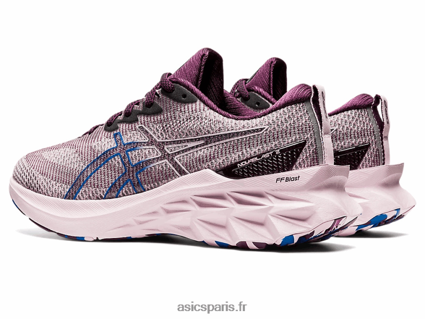 femmes Asics novablast 2 le BXL8B23527 prune profond/rose à peine