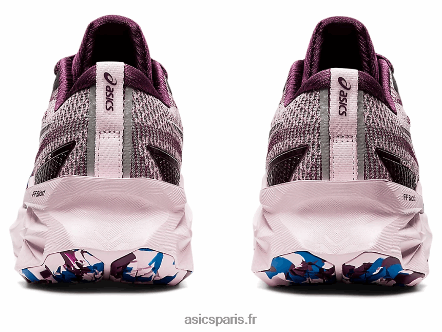 femmes Asics novablast 2 le BXL8B23527 prune profond/rose à peine
