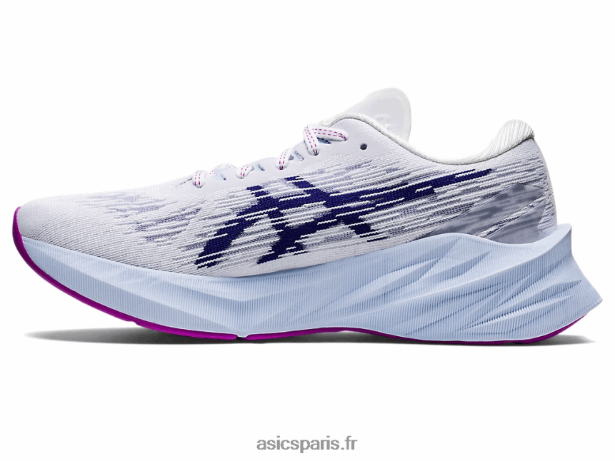 femmes Asics novablast 3 BXL8B22887 blanc/bleu de plongée