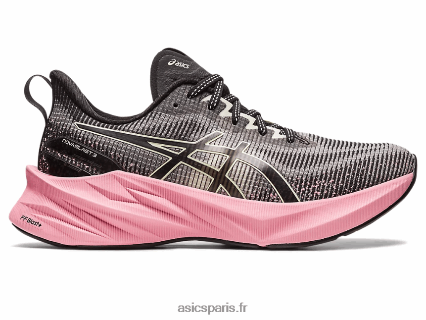 femmes Asics novablast 3 le BXL8B22267 rave noir/rose