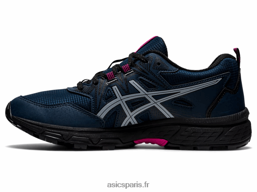 femmes Asics poinçon gel-venture 8 BXL8B23634 rave bleu français/rose