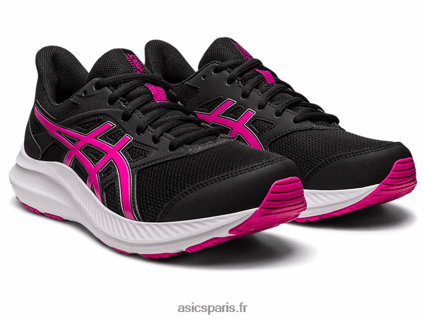 femmes Asics secousse 4 de large BXL8B22582 rave noir/rose