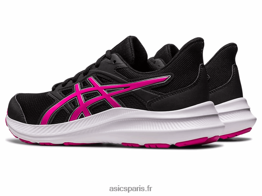 femmes Asics secousse 4 de large BXL8B22582 rave noir/rose