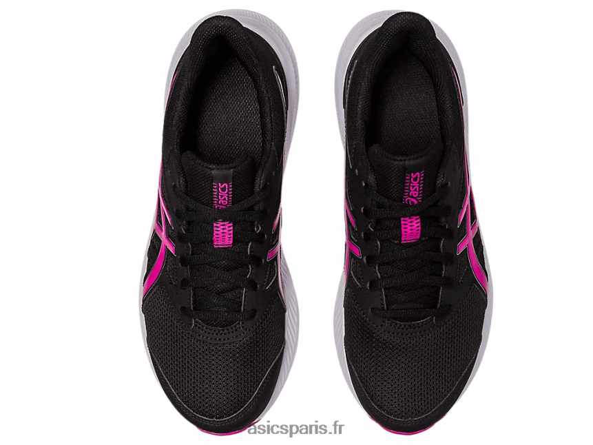femmes Asics secousse 4 de large BXL8B22582 rave noir/rose