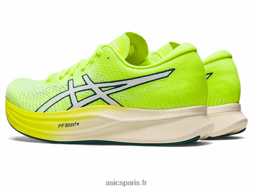 femmes Asics vitesse magique 2 BXL8B22700 jaune de sécurité/blanc
