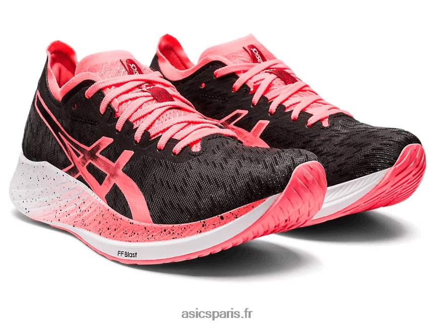 femmes Asics vitesse magique BXL8B23649 noir/corail flamboyant
