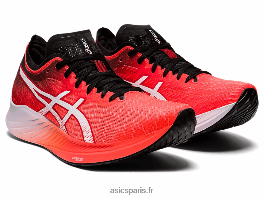 femmes Asics vitesse magique BXL8B23949 lever du soleil rouge/blanc