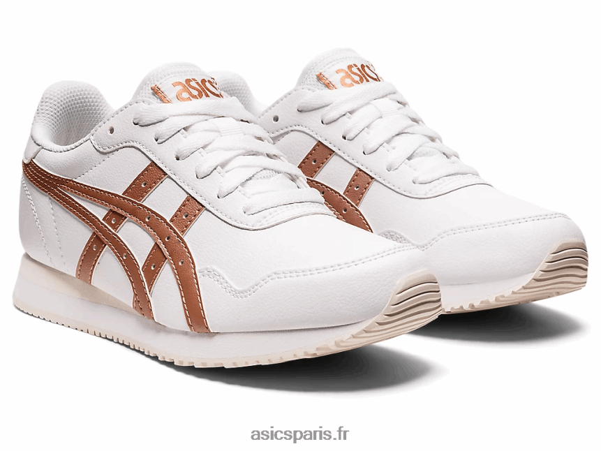 femmes Asics coureur de tigre BXL8B23140 blanc/or rose