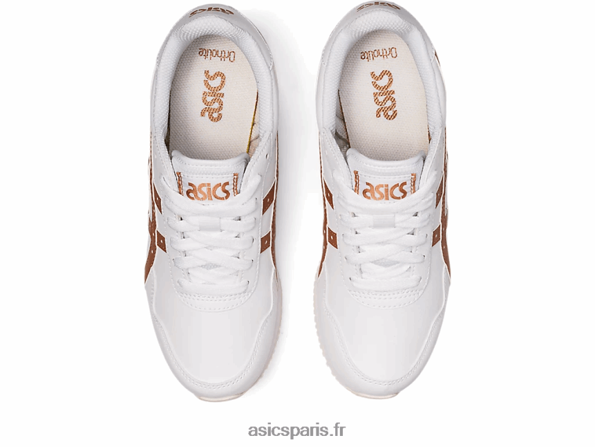 femmes Asics coureur de tigre BXL8B23140 blanc/or rose