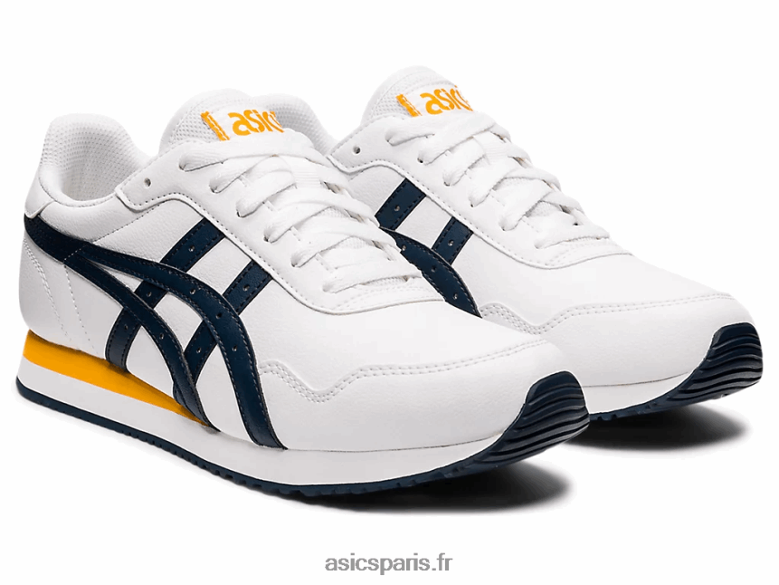 femmes Asics coureur de tigre BXL8B2641 blanc/bleu français