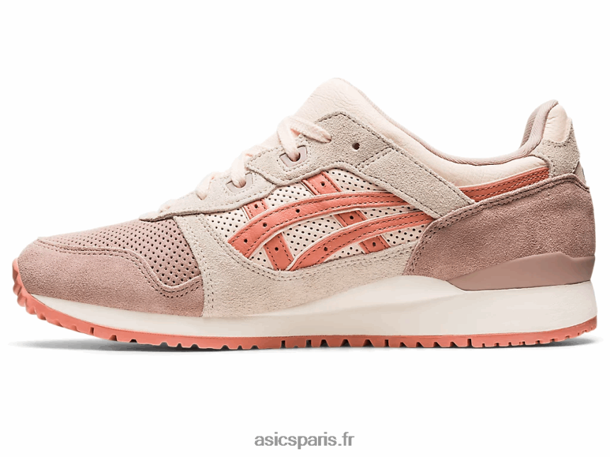 femmes Asics gel-lyte iii og BXL8B2178 fauve/saumon